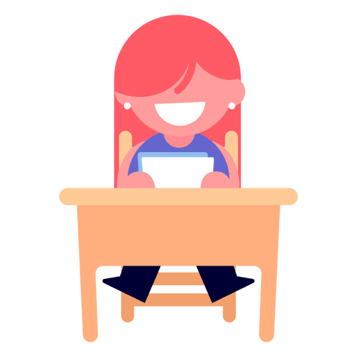 Girl reading illustration - Transparent PNG & SVG vector file