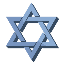 Hexagram isometric shape PNG Design