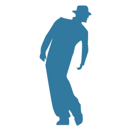 Homem dançarino de hip hop evitando a silhueta Desenho PNG