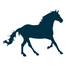 Silueta galope del caballo Diseño PNG