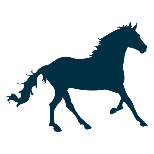 Horse canter silhouette PNG Design