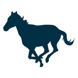 Silhueta galopante de cavalo Desenho PNG Transparent PNG