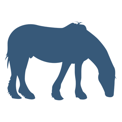 Horse graze silhouette PNG Design