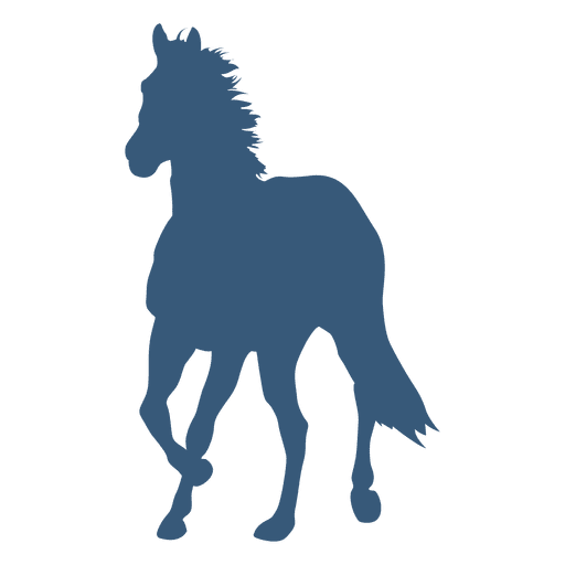 Silueta de pose de caballo Diseño PNG