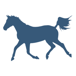 Caballo corriendo silueta Diseño PNG