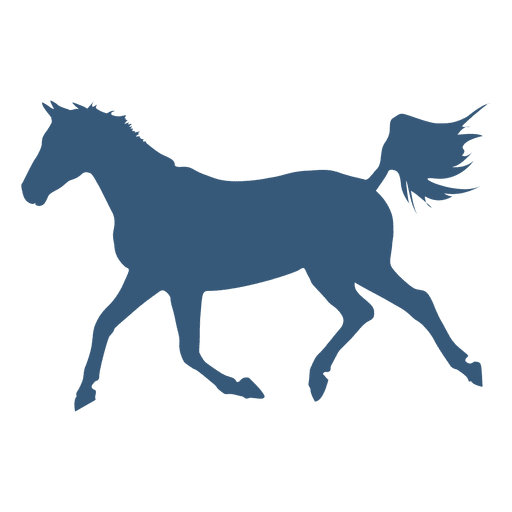 Pferderennen Silhouette PNG-Design
