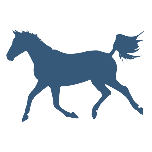 Design PNG E SVG De Frente Cavalo Fazenda Correndo Silhueta Para Camisetas