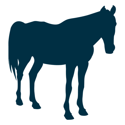 Horse still silhouette PNG Design