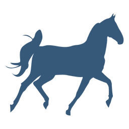 Silhueta de trote do cavalo Desenho PNG