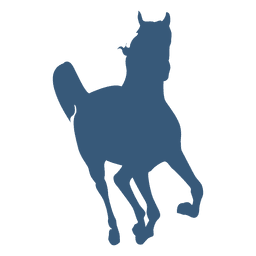 Silhueta de giro de cavalo Desenho PNG