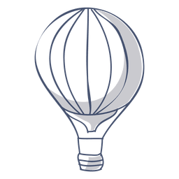 Heißluftballonsymbol PNG-Design