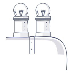 Light bulbs illustration PNG Design