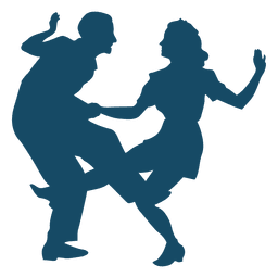 Lindy hop danza gran patada silueta Diseño PNG