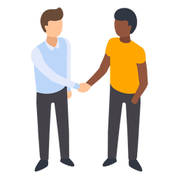 Men handshaking illustration PNG Design