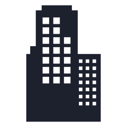 Office building silhouette PNG Design
