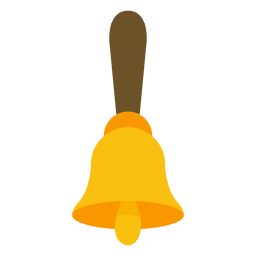 School bell illustration PNG Design
