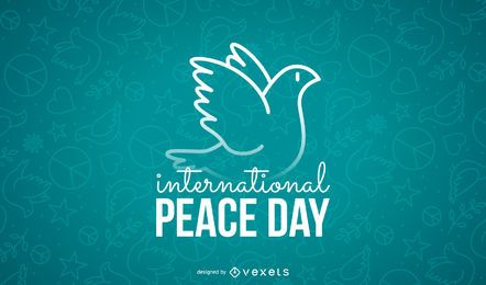 Projeto de pomba do Dia Internacional da Paz
