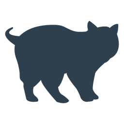 Silueta de gato Scottish Fold Diseño PNG Transparent PNG