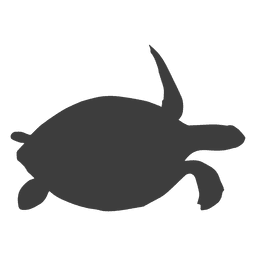 Sea turtle silhouette PNG Design Transparent PNG