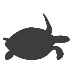 Silhueta de tartarugas marinhas Desenho PNG