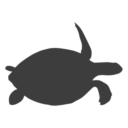 Sea turtle silhouette