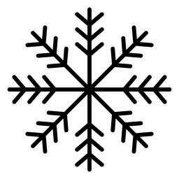 Snowflake line three arrows PNG Design