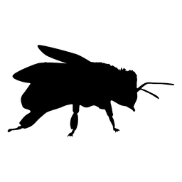 Solitary bee silhouette PNG Design