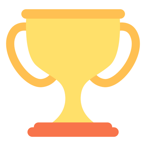 Sport cup icon PNG Design