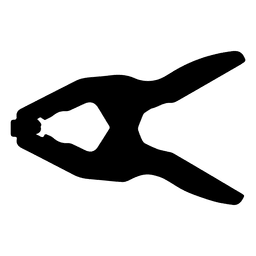 Design PNG E SVG De Silhueta De Grampo De Mola Para Camisetas