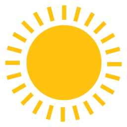 Ícone de feixes grandes de sol Transparent PNG