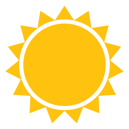Ícone de raios nítidos do sol Transparent PNG