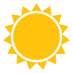 Sun sharp beams icon PNG Design