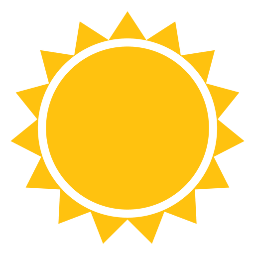 Icono de rayos de sol afilados Diseño PNG