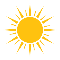 Sun sharp rays big and small icon PNG Design Transparent PNG
