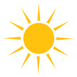 Große Ikone der scharfen Sonnenstrahlen PNG-Design
