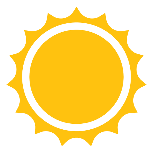 Symbol f?r scharfe Sonnenstrahlen PNG-Design