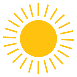 Sun small line beams icon Transparent PNG