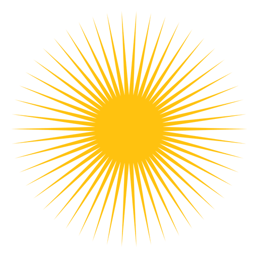 Sonne kleine scharfe Strahlen Symbol PNG-Design