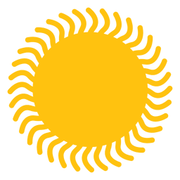 Sonnenwellenstrahl-Symbol PNG-Design
