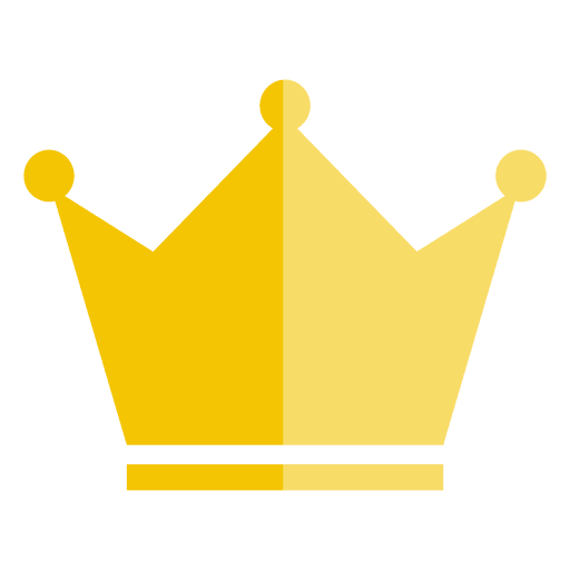 Corona de tres puntos icono grueso Diseño PNG