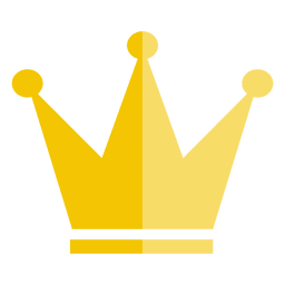 Icono delgado de corona de tres puntos Diseño PNG