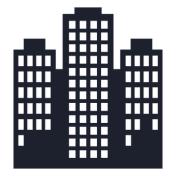 Towers building silhouette PNG Design Transparent PNG
