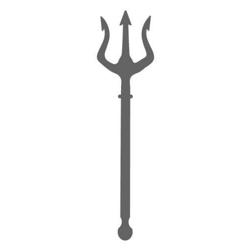 Trident silhouette PNG Design