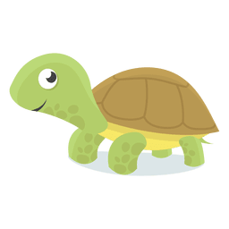 Ilustración de bebé tortuga Diseño PNG