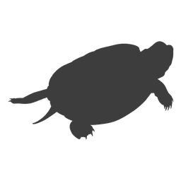 Turtle lying silhouette PNG Design Transparent PNG