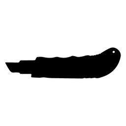 Silueta de cuchillo utilitario Diseño PNG