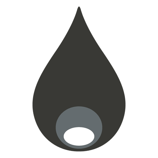 Gráfico de vislumbre de círculo de gota de agua Diseño PNG