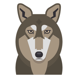 Wolf illustration PNG Design