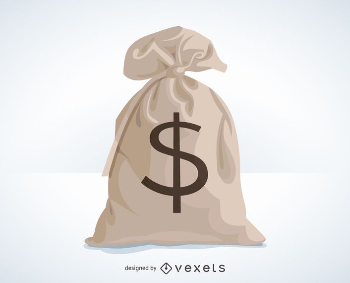 Bag of money illustration Bag of money illustration