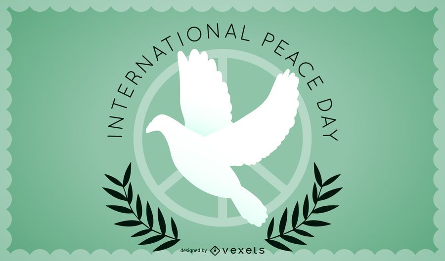 Design minimalista do dia da paz Design minimalista do dia da paz